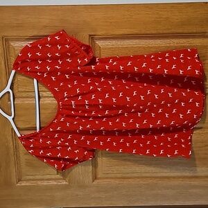 Tie in Back Old Navy Dog Lovers Top SZ. L